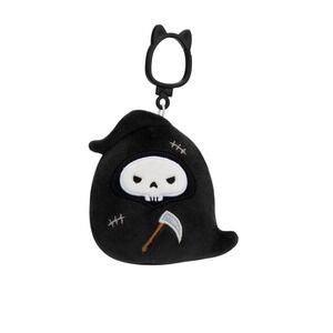 Squishmallows NWT Otto Grim Reaper Plush Keychain Halloween Accessory
